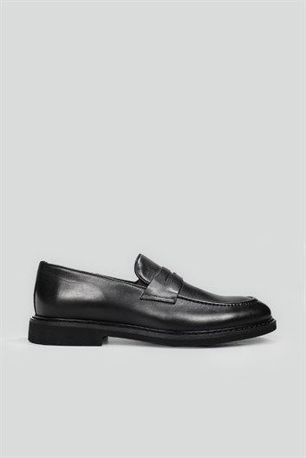 Deri Klasik Siyah Antik Erkek Ayakkabı 67828 Erkek Klasik Ayakkabı Greyder GREYDER 67828 MER KLASİK