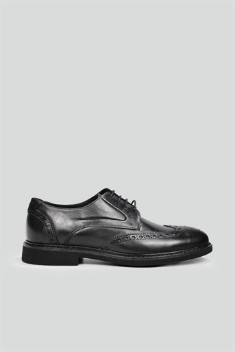 Deri Klasik Siyah Antik Erkek Ayakkabı 67827 Erkek Klasik Ayakkabı Greyder GREYDER 67827 MER KLASİK AYAK
