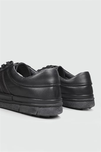 Deri Rahat Comfort Siyah Erkek Ayakkabı 1601 Erkek Günlük Ayakkabı Secure SECURE 1601 MER TERMO