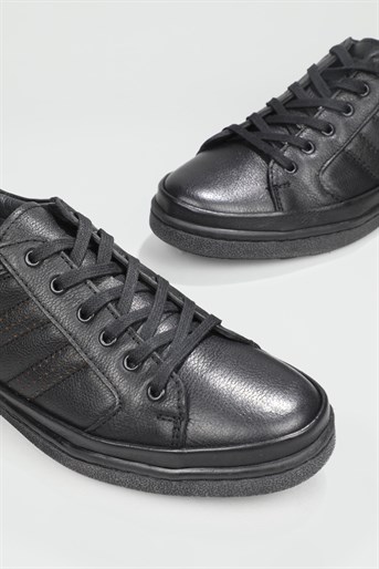 Deri Rahat Comfort Siyah Erkek Ayakkabı 1601 Erkek Günlük Ayakkabı Secure SECURE 1601 MER TERMO