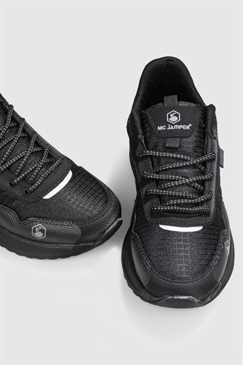 Günlük Bağcıklı Siyah Füme Unisex Spor Ayakkabı 2019 Unisex Günlük Spor Ayakkabı Jamper MC JAMPER 2019 UNİSEX SPOR 22K