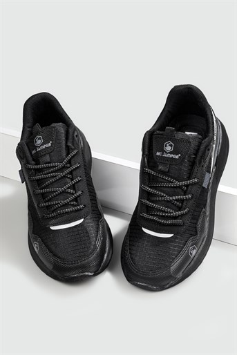 Günlük Bağcıklı Siyah Füme Unisex Spor Ayakkabı 2019 Unisex Günlük Spor Ayakkabı Jamper MC JAMPER 2019 UNİSEX SPOR 22K