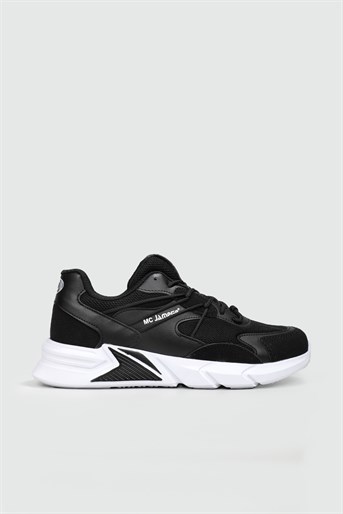 Günlük Havalı Rahat Siyah Beyaz Erkek Spor Ayakkabı 2057 Erkek Sneaker Jamper M.C JAMPER 2057 MER 22Y