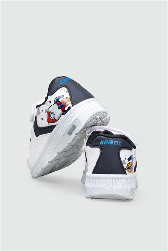 Işıklı Sneaker Beyaz Laci Çocuk Spor Ayakkabı NESSI PU Çocuk Günlük Spor Ayakkabı Kinetix SVNÇ NESSI PU BEBE SPOR
