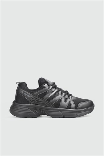 Nefes Alır Fileli Bağcıklı Siyah Erkek Spor Ayakkabı 2111 Erkek Günlük Spor Ayakkabı Jamper MC JAMPER 2111 MER SPOR 22Y