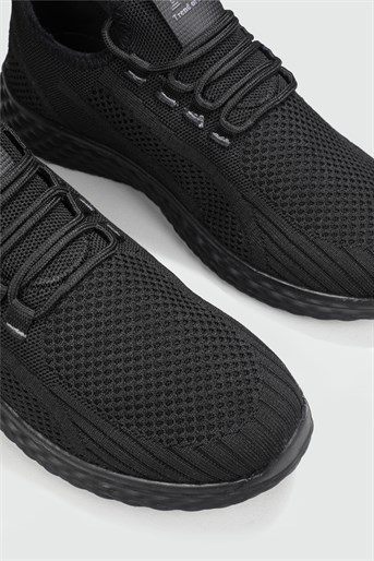 Nefes Alır Fileli Bağcıklı Siyah Erkek Spor Ayakkabı 2096 Erkek Günlük Spor Ayakkabı Jamper MC JAMPER 2096 MER SPOR 22Y