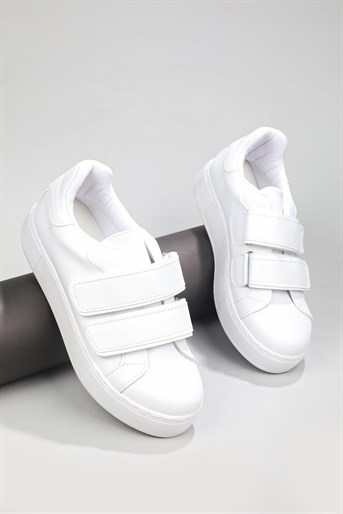 Rahat Cırtlı Kaymaz Taban Beyaz Kadın Spor Ayakkabı LOWCAROLİNE Kadın Sneaker Beınsteps Beinsteps Low Caroline 22K