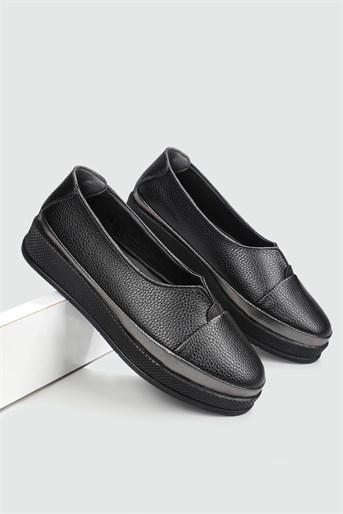 Rahat Comfort Siyah Kadın Ayakkabı 170 Kadın Günlük Ayakkabı Carla Bella İZ-AY 170 POLİ 22Y