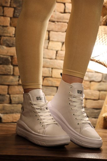 Sneakers Beyaz Kadın Spor Ayakkabı CLEMENTINE PU Kadın Günlük Spor Ayakkabı U.S Polo U.S POLO CLEMENTINE PU ZEN